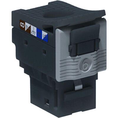 Legrand 632909 Keystone Modul - 24er Set Ungeschirmt Cat6 - Grau Legrand 632909 Keystone Modul - 24er Set Ungeschirmt Cat6 - Grau