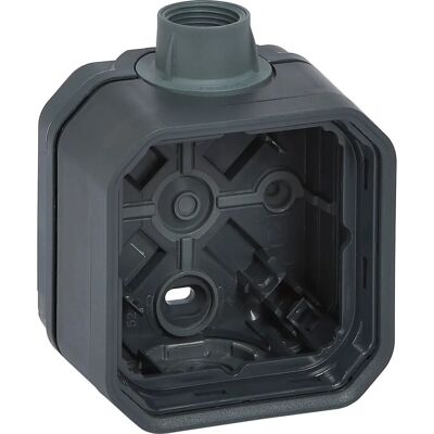 Legrand Oberflächenbox Für Grommet Modular 1 Element Plexo 069628l Anthrazit - Elektrische Verbindungsbox Legrand Oberflächenbox Für Grommet Modular 1 Element Plexo 069628l Anthrazit - Elektrische Verbindungsbox