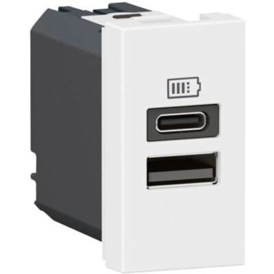 Legrand 077670L - Prise USB Double - 3 A - 15 W - Blanc - Publicité Legrand 077670L - Prise USB Double - 3 A - 15 W - Blanc - Publicité