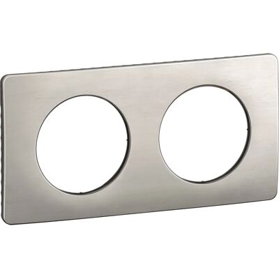 Legrand CP1722 Aluminium Wandplaat - Schakelaarafdekking Legrand CP1722 Aluminium Wandplaat - Schakelaarafdekking