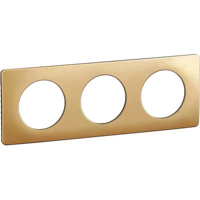 Legrand CP1223 Wall Plate - Satin Brass - Modern Design Legrand CP1223 Wall Plate - Satin Brass - Modern Design