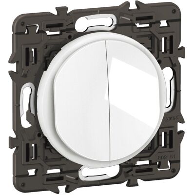 Interruptor eléctrico blanco Legrand CX2001 - Control doble o de cruce Interruptor eléctrico blanco Legrand CX2001 - Control doble o de cruce