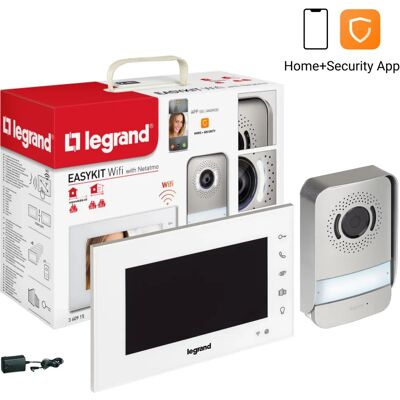 Legrand 360910 Video-Gegensprechanlagensystem - WiFi, 7'' Touchscreen, Bis zu 2 Klingelanlagen Legrand 360910 Video-Gegensprechanlagensystem - WiFi, 7'' Touchscreen, Bis zu 2 Klingelanlagen