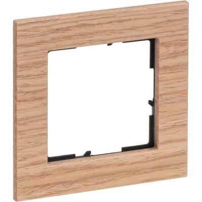 Legrand strömbrytarram - Ljus ek, 55x55, Hållbar, Enkel att installera Legrand strömbrytarram - Ljus ek, 55x55, Hållbar, Enkel att installera