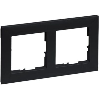 Legrand 765372 Targa a parete - Cornice doppia - Nero Legrand 765372 Targa a parete - Cornice doppia - Nero