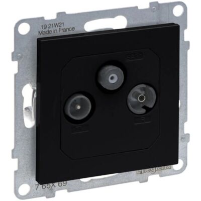 Legrand 765369 Enchufe TV + SAT Negro - Enchufe Legrand 765369 Enchufe TV + SAT Negro - Enchufe