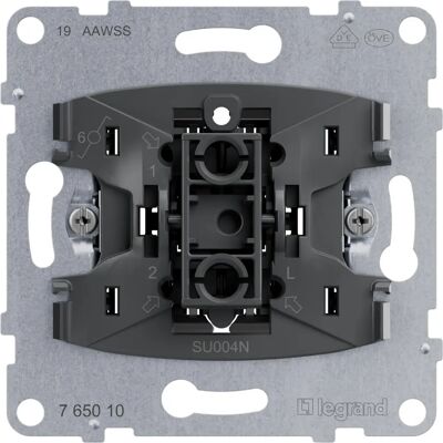 Legrand Legrand 765010 Switch Module - Compact, N-terminal, Recycled Plast Legrand Legrand 765010 Switch Module - Compact, N-terminal, Recycled Plast
