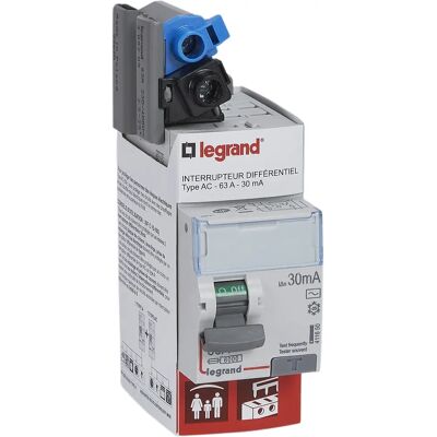 Interruptor diferencial Legrand 0928 88 - Tipo AC, 30mA, 230V Interruptor diferencial Legrand 0928 88 - Tipo AC, 30mA, 230V