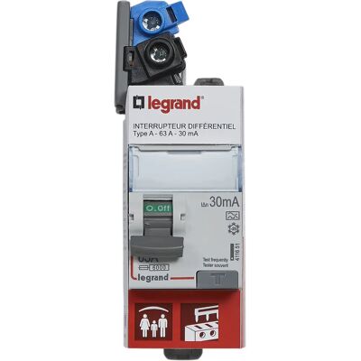 Legrand 0 928 89 accesorio de cuadro eléctrico - Interruptor diferencial 230V ~ Tipo A 63A 30mA Legrand 0 928 89 accesorio de cuadro eléctrico - Interruptor diferencial 230V ~ Tipo A 63A 30mA