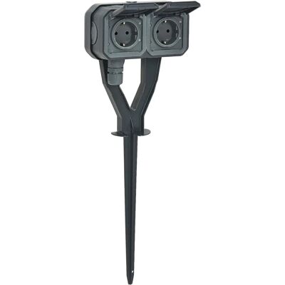 Legrand Pica Con 2 Steckdosen 2p+t Ip55 Antracit - Elektrischer Anschluss Legrand Pica Con 2 Steckdosen 2p+t Ip55 Antracit - Elektrischer Anschluss