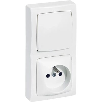 Legrand ALB710WH - Interruptor y Enchufe - Blanco - Uso interior Legrand ALB710WH - Interruptor y Enchufe - Blanco - Uso interior