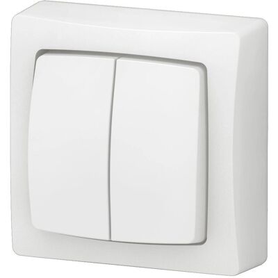 Legrand ALB2020WH - Interrupteur Double V/VT Blanc - Publicité Legrand ALB2020WH - Interrupteur Double V/VT Blanc - Publicité
