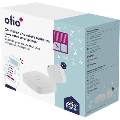 Kit de contrôle volets roulants OTIO - Passerelle WiFi & 3 modules Kit de contrôle volets roulants OTIO - Passerelle WiFi & 3 modules