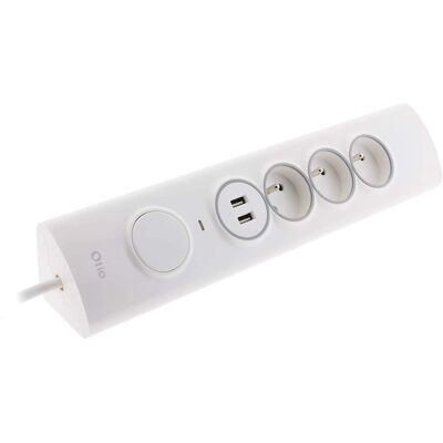 OTIO Regleta de enchufe 3P 16A + 1F 16A + 2USB Protección contra sobretensiones OTIO Regleta de enchufe 3P 16A + 1F 16A + 2USB Protección contra sobretensiones