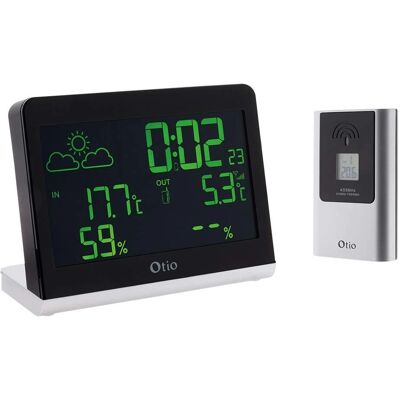 Stazione meteo Otio con sensore esterno wireless - Nero - Stazione meteo Stazione meteo Otio con sensore esterno wireless - Nero - Stazione meteo