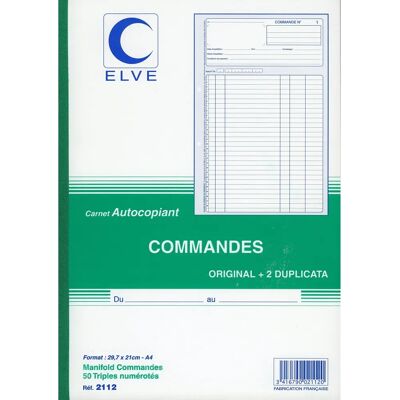 Elve 2112 Cahier autocopiant - Carnet - Publicité Elve 2112 Cahier autocopiant - Carnet - Publicité