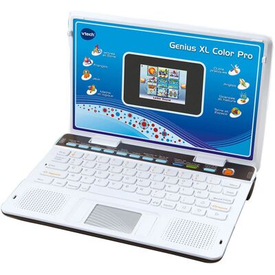 VTech Genius XL Pro Ordinateur Enfant Bilingue - Jouet Interactif - Publicité VTech Genius XL Pro Ordinateur Enfant Bilingue - Jouet Interactif - Publicité