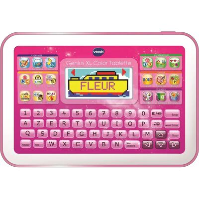 Tablette Éducative VTech Genius XL Color Rose - Tablette Éducative Enfant Tablette Éducative VTech Genius XL Color Rose - Tablette Éducative Enfant