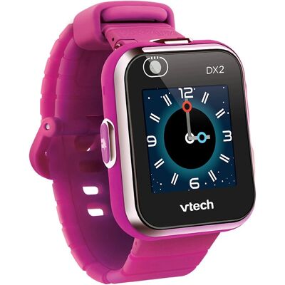 VTech DX2 Framboise Montre connectée pour enfants - Écran tactile, Rechargeable, Piles incluses VTech DX2 Framboise Montre connectée pour enfants - Écran tactile, Rechargeable, Piles incluses
