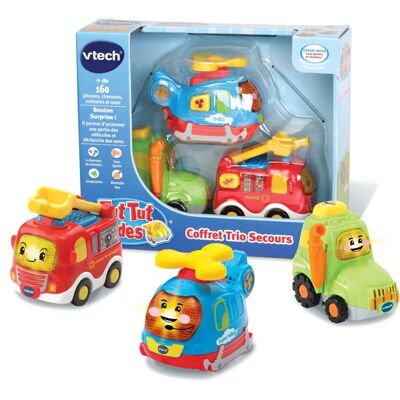VTech Tut Tut Bolides - Ensemble de 3 voitures - Jouet éducatif VTech Tut Tut Bolides - Ensemble de 3 voitures - Jouet éducatif