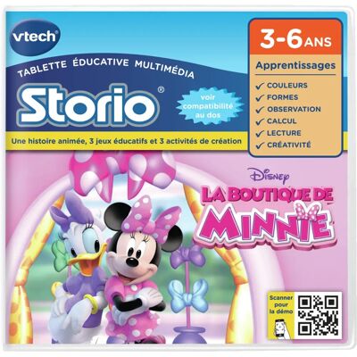 VTech Jeu Éducatif Minnie Bow-Toons - Niveau 1 - Compatible avec toutes les tablettes Storio - Publicité VTech Jeu Éducatif Minnie Bow-Toons - Niveau 1 - Compatible avec toutes les tablettes Storio - Publicité