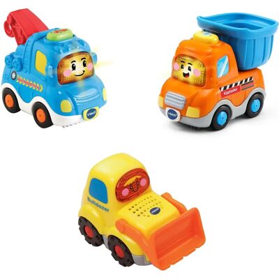 Vtech Tut Tut Baby Flitzer - 3er Set Baustellenfahrzeuge - Multicolor - Toy Set Vtech Tut Tut Baby Flitzer - 3er Set Baustellenfahrzeuge - Multicolor - Toy Set