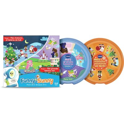 VTech Sunny Drôle Pack 2 Disques - Jouet VTech Sunny Drôle Pack 2 Disques - Jouet