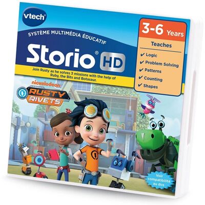 Vtech Rusty Rivets - Tablette Éducative pour 3-6 ans - Niveau 1 - Publicité Vtech Rusty Rivets - Tablette Éducative pour 3-6 ans - Niveau 1 - Publicité