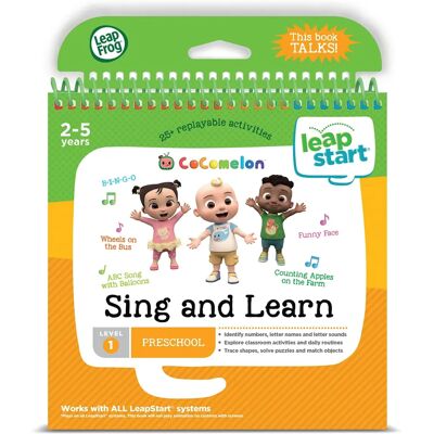 LeapFrog LeapStart Level 1 CoComelon Sing and Learn Book - Educational Book LeapFrog LeapStart Level 1 CoComelon Sing and Learn Book - Educational Book