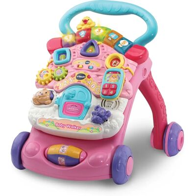 VTech Baby Walker - Pink, Abnehmbares Panel, Erste Schritte - Baby Walker VTech Baby Walker - Pink, Abnehmbares Panel, Erste Schritte - Baby Walker