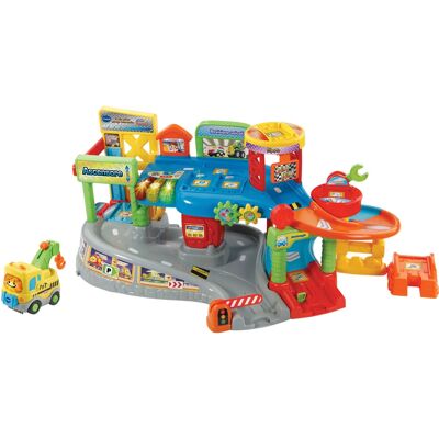 VTech Vroom Vroom Go 80-512707 Jouet éducatif - Garage interactif avec lumières et sons - Développe la motricité - Publicité VTech Vroom Vroom Go 80-512707 Jouet éducatif - Garage interactif avec lumières et sons - Développe la motricité - Publicité