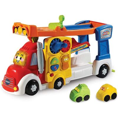 Vtech Toot-Toot 2-in-1 Car Carrier with Two Mini Vehicles Vtech Toot-Toot 2-in-1 Car Carrier with Two Mini Vehicles