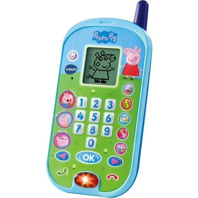 Téléphone interactif Peppa Pig Vtech - 7 jeux éducatifs - Publicité Téléphone interactif Peppa Pig Vtech - 7 jeux éducatifs - Publicité