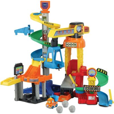 VTech Toet Toet Auto's Mega Bauplatz - Lernspielzeug, Interaktives Spielset, Für 1-5 Jahre VTech Toet Toet Auto's Mega Bauplatz - Lernspielzeug, Interaktives Spielset, Für 1-5 Jahre