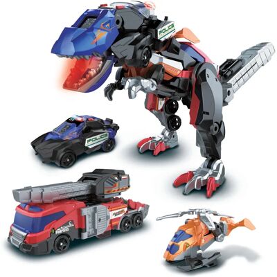 Robot Dinosaure Transformable Vtech - T-Rex 3-en-1 - Jouet Robot Dinosaure Transformable Vtech - T-Rex 3-en-1 - Jouet