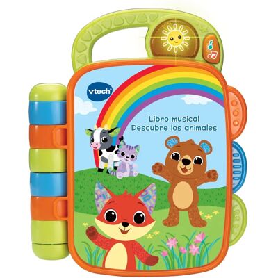 Libro musical infantil Vtech - Animales - Luz Sonido Educativo Plástico Libro musical infantil Vtech - Animales - Luz Sonido Educativo Plástico