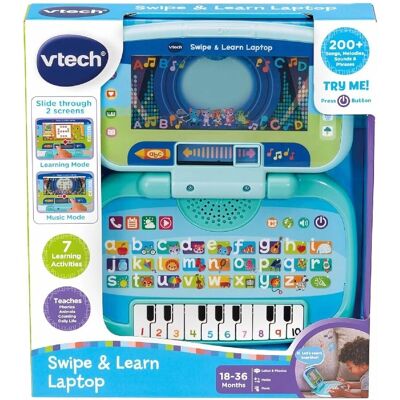 Vtech Baby Swipe & Learn Laptop - Interactive Toy Vtech Baby Swipe & Learn Laptop - Interactive Toy