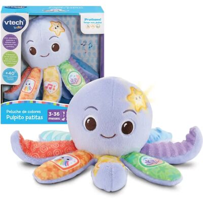 Octopus en Textile Vtech - Peluche sensorielle douce - Publicité Octopus en Textile Vtech - Peluche sensorielle douce - Publicité