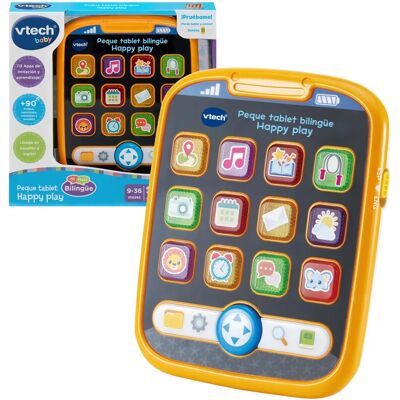 Vtech Dwujęzyczna Mała Tabletka Happy Play - Zabawka Edukacyjna Vtech Dwujęzyczna Mała Tabletka Happy Play - Zabawka Edukacyjna