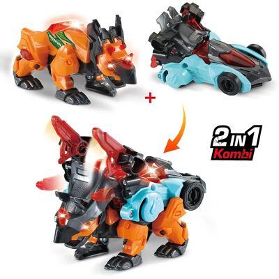 VTech 582164 - Switch & Go Dinos: Combo Triceratops - Spielzeug VTech 582164 - Switch & Go Dinos: Combo Triceratops - Spielzeug