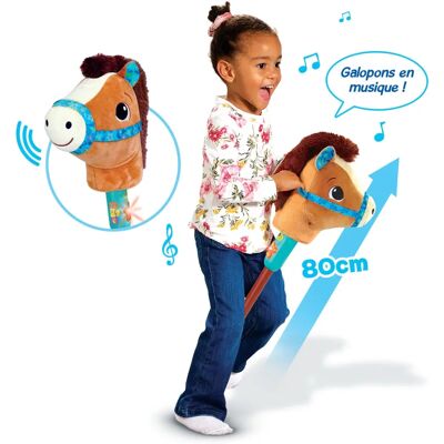 VTECH BABY - MISTRAL CHEVAL BÂTON MUSICAL - Miękki pluszowy koń na patyku dla dzieci 2-7 lat - Muzyczna zabawka VTECH BABY - MISTRAL CHEVAL BÂTON MUSICAL - Miękki pluszowy koń na patyku dla dzieci 2-7 lat - Muzyczna zabawka