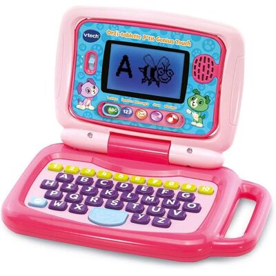 Vtech P'tit Genius Touch Jouet Éducatif Interactif - Mauve - Publicité Vtech P'tit Genius Touch Jouet Éducatif Interactif - Mauve - Publicité