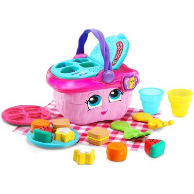 LeapFrog - Shapes and Sharing Picnic Basket - Pink - Toy LeapFrog - Shapes and Sharing Picnic Basket - Pink - Toy