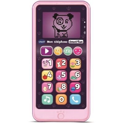 VTech Rose Emoti'fun Jouet Électronique - Éducatif, Écran Rétroéclairé, 1,5-4 Ans - Publicité VTech Rose Emoti'fun Jouet Électronique - Éducatif, Écran Rétroéclairé, 1,5-4 Ans - Publicité
