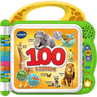 VTech Mijn Eerste 100 Woorden - Dieren Multi Kleuren - Interactief Boek VTech Mijn Eerste 100 Woorden - Dieren Multi Kleuren - Interactief Boek