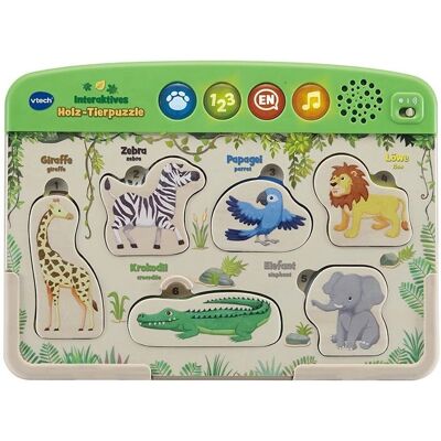 VTech Interactive Wooden Animal Puzzle - Educational Toy for Kids VTech Interactive Wooden Animal Puzzle - Educational Toy for Kids