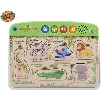 Puzzle Enfant en Bois Vtech Animaux - Jouet Puzzle Enfant en Bois Vtech Animaux - Jouet
