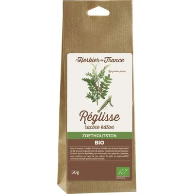 Herbier de France Racine de réglisse de Calabre - Plante médicinale - Publicité Herbier de France Racine de réglisse de Calabre - Plante médicinale - Publicité