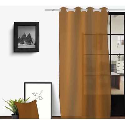 SH0P&CITY Spirit Bronze Voile en Coton Lin - Voile/Window Curtain - Publicité SH0P&CITY Spirit Bronze Voile en Coton Lin - Voile/Window Curtain - Publicité