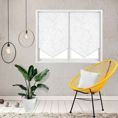 HOME MAISON Osaka Lightweight Floral Sheer Curtains - Curtains HOME MAISON Osaka Lightweight Floral Sheer Curtains - Curtains